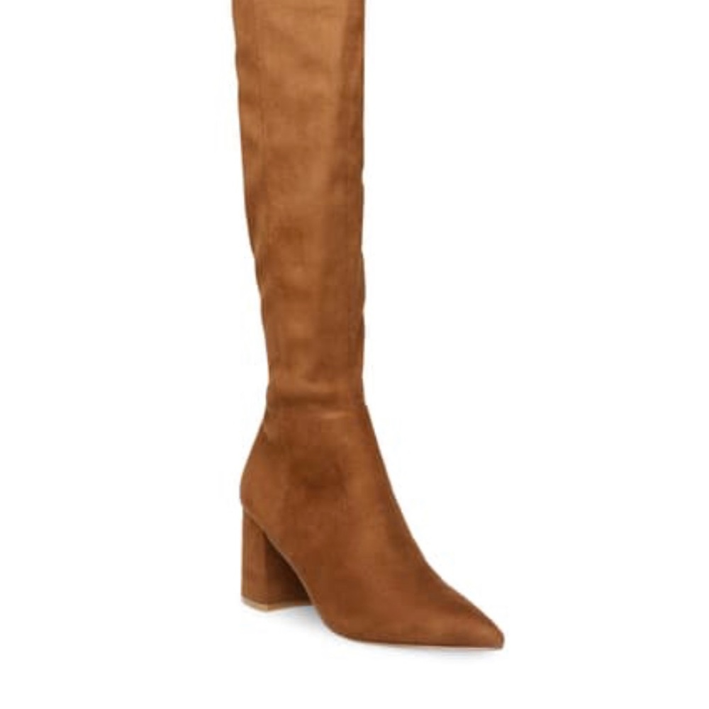 ✨Steve Madden over the knee “nifty” brown boots✨